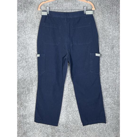 Vintage Genuine Sonoma Cargo Tactical Pants Boys Size 32H Husky Blue Pockets NWT - Picture 2 of 8